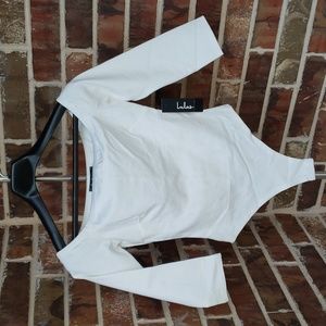 White Off-shoulder Body Suit